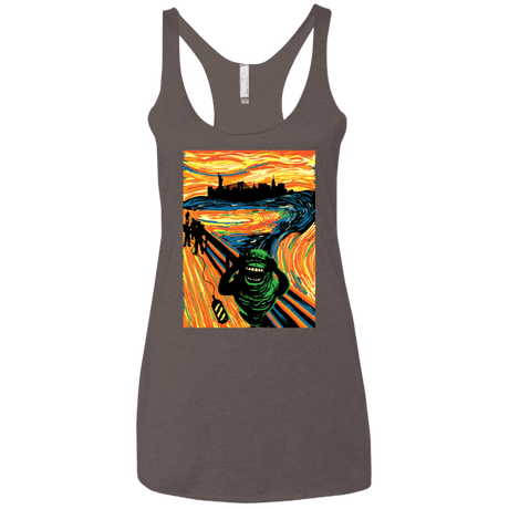 T-Shirts Macchiato / X-Small Slimer's Scream Women's Triblend Racerback Tank