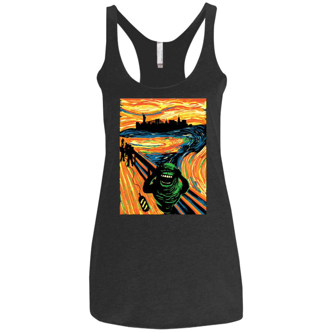 T-Shirts Vintage Black / X-Small Slimer's Scream Women's Triblend Racerback Tank