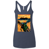 T-Shirts Vintage Navy / X-Small Slimer's Scream Women's Triblend Racerback Tank