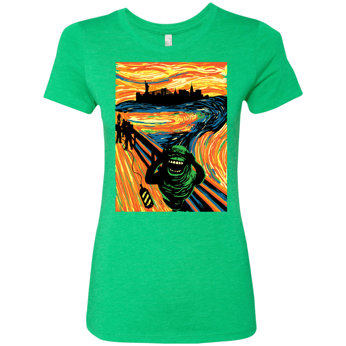 T-Shirts Envy / S Slimer's Scream Women's Triblend T-Shirt