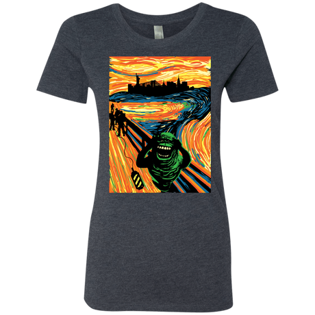 T-Shirts Vintage Navy / S Slimer's Scream Women's Triblend T-Shirt