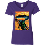 T-Shirts Purple / S Slimer's Scream Women's V-Neck T-Shirt