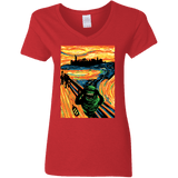 T-Shirts Red / S Slimer's Scream Women's V-Neck T-Shirt