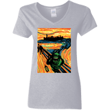 T-Shirts Sport Grey / S Slimer's Scream Women's V-Neck T-Shirt