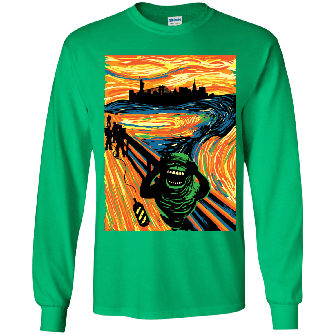 T-Shirts Irish Green / YS Slimer's Scream Youth Long Sleeve T-Shirt