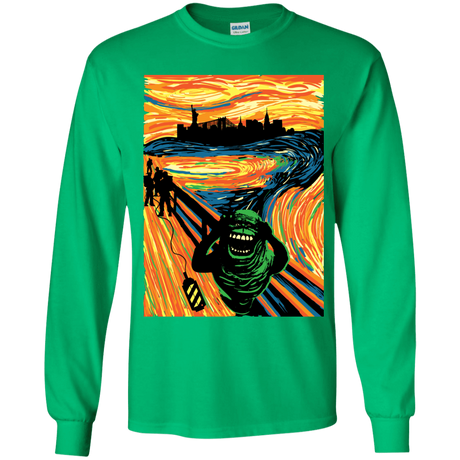 T-Shirts Irish Green / YS Slimer's Scream Youth Long Sleeve T-Shirt