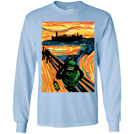 T-Shirts Light Blue / YS Slimer's Scream Youth Long Sleeve T-Shirt