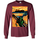 T-Shirts Maroon / YS Slimer's Scream Youth Long Sleeve T-Shirt