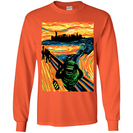 T-Shirts Orange / YS Slimer's Scream Youth Long Sleeve T-Shirt