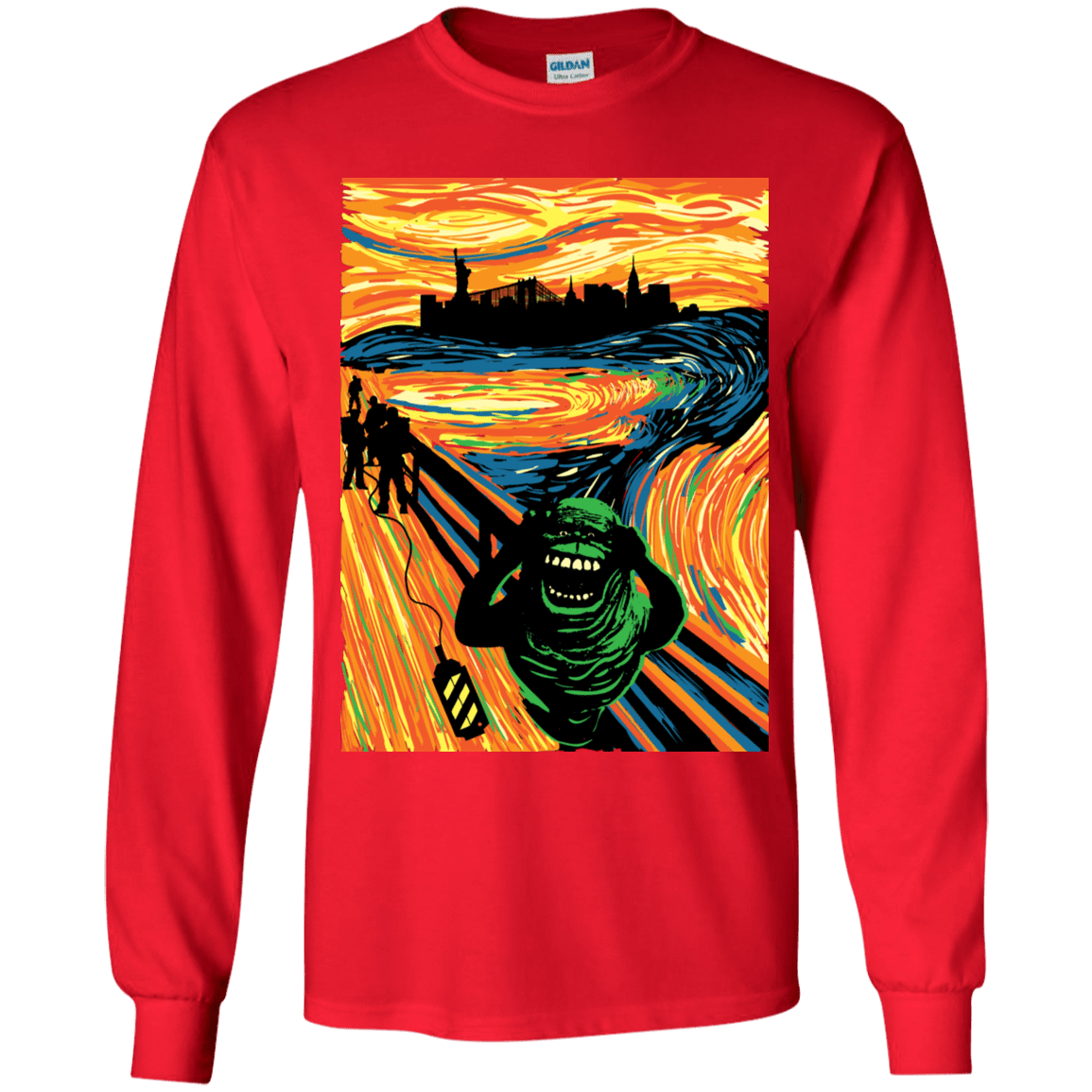 T-Shirts Red / YS Slimer's Scream Youth Long Sleeve T-Shirt