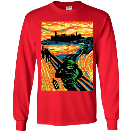 T-Shirts Red / YS Slimer's Scream Youth Long Sleeve T-Shirt