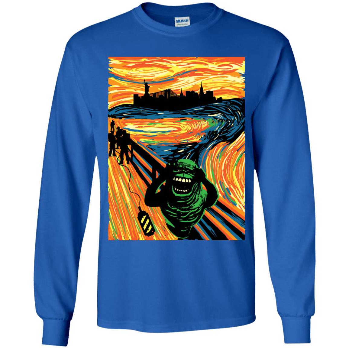 T-Shirts Royal / YS Slimer's Scream Youth Long Sleeve T-Shirt