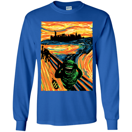 T-Shirts Royal / YS Slimer's Scream Youth Long Sleeve T-Shirt