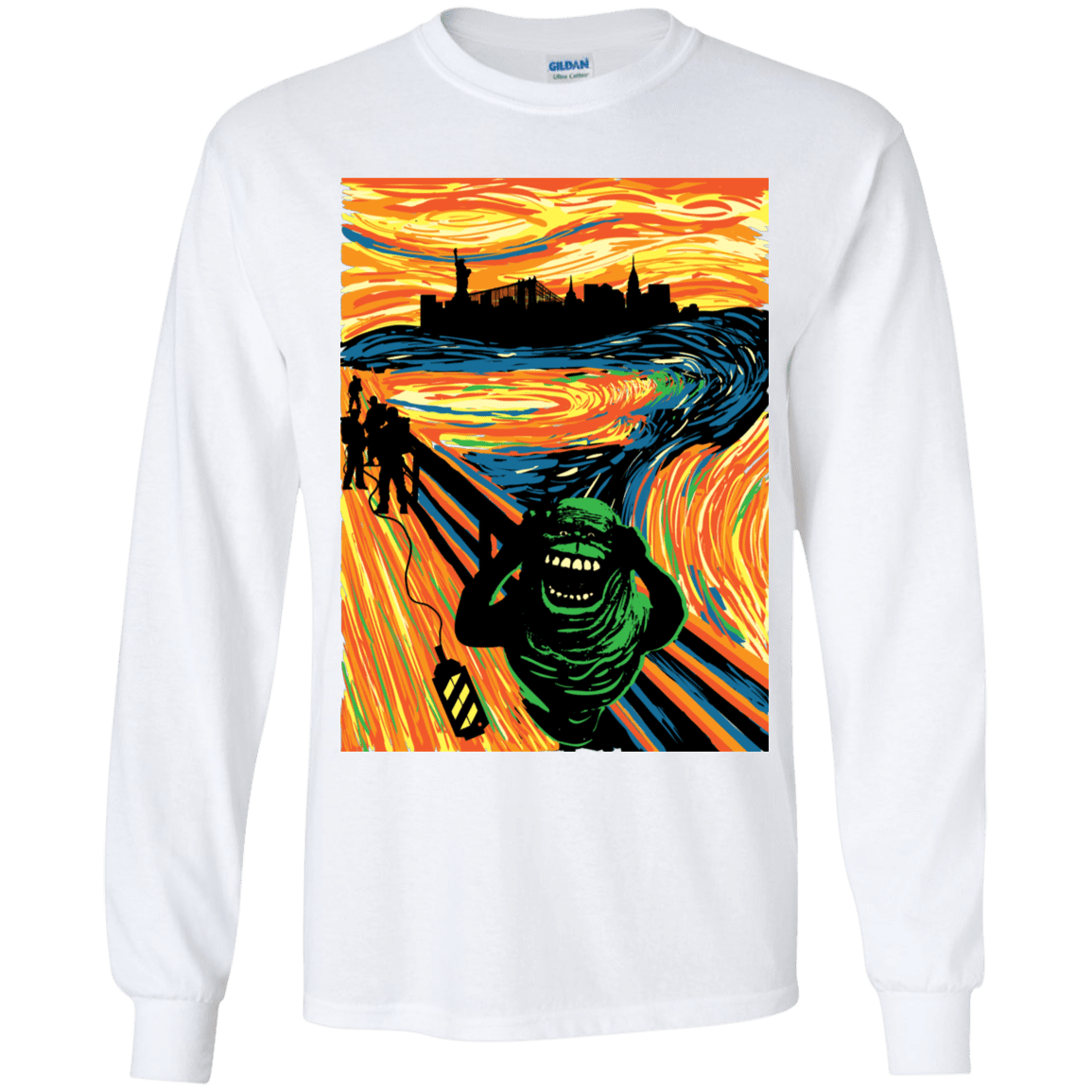 T-Shirts White / YS Slimer's Scream Youth Long Sleeve T-Shirt