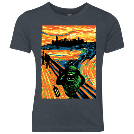 T-Shirts Vintage Navy / YXS Slimer's Scream Youth Triblend T-Shirt