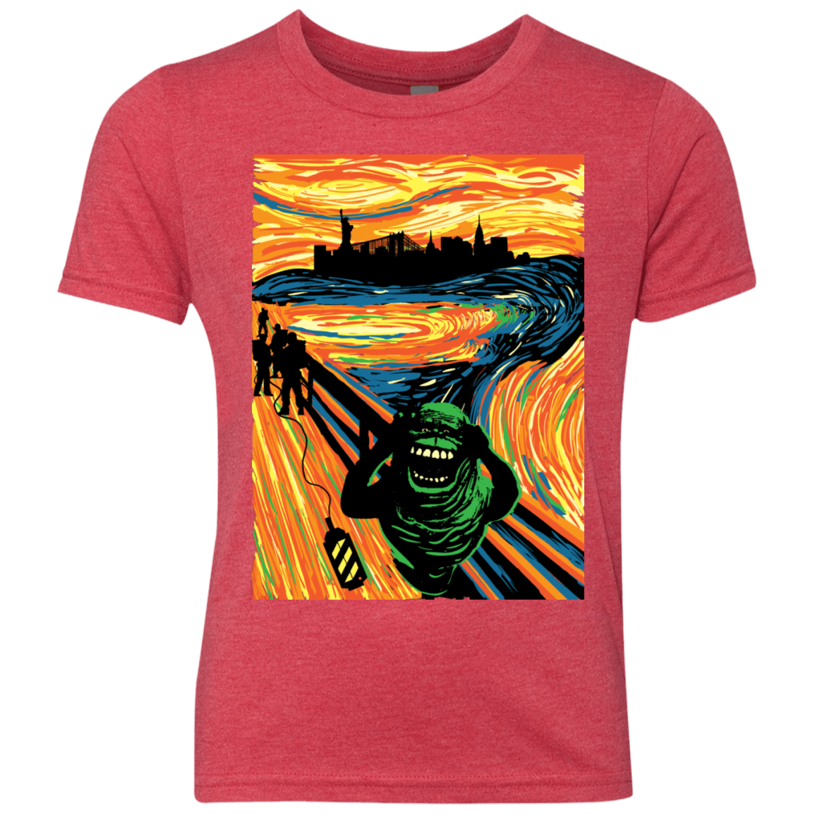 T-Shirts Vintage Red / YXS Slimer's Scream Youth Triblend T-Shirt