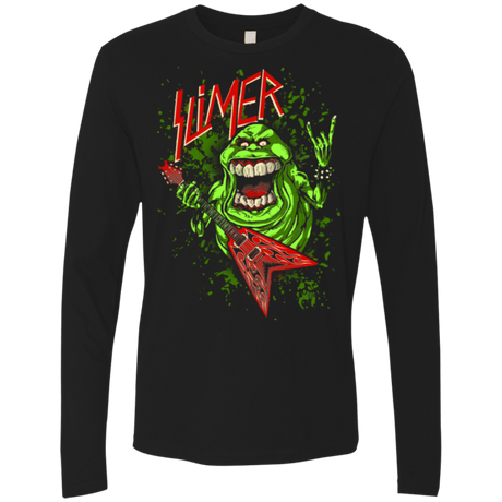 T-Shirts Black / Small Slimer Thrashin Mad Men's Premium Long Sleeve