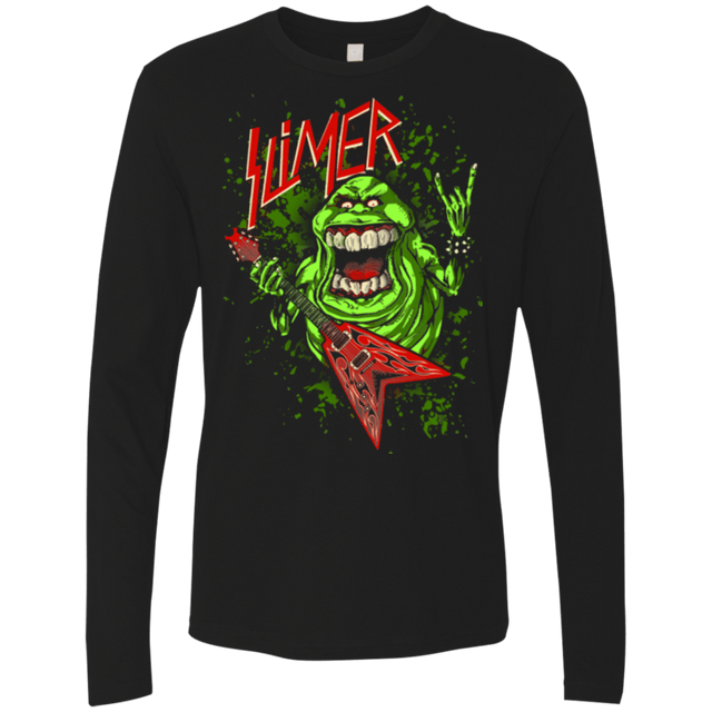 T-Shirts Black / Small Slimer Thrashin Mad Men's Premium Long Sleeve