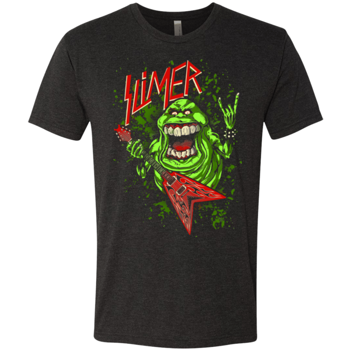 T-Shirts Vintage Black / Small Slimer Thrashin Mad Men's Triblend T-Shirt