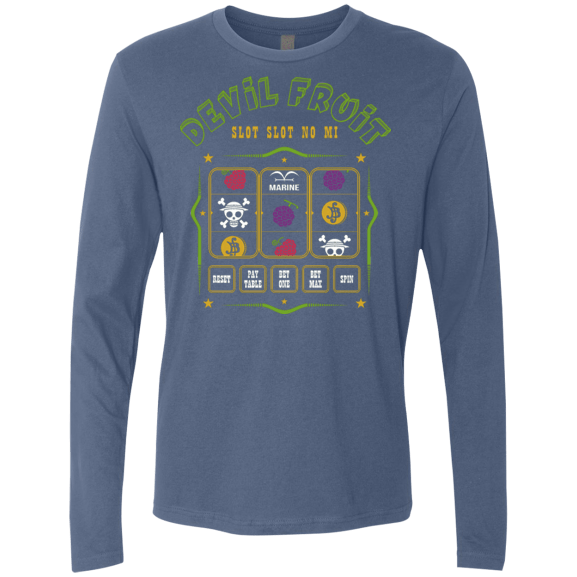 T-Shirts Indigo / Small Slot slot Men's Premium Long Sleeve