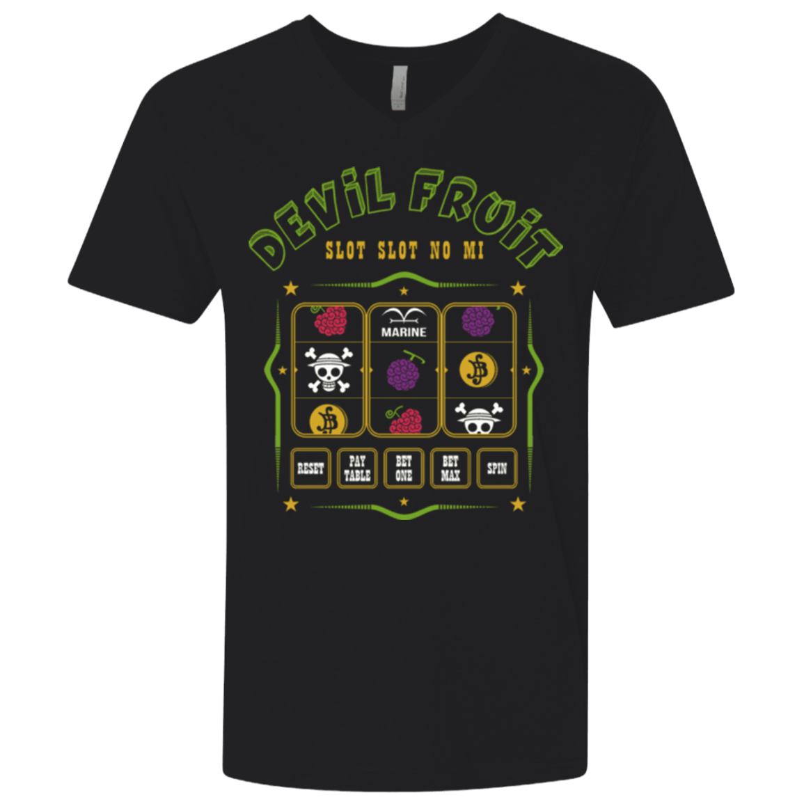 T-Shirts Black / X-Small Slot slot Men's Premium V-Neck