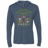 T-Shirts Indigo / X-Small Slot slot Triblend Long Sleeve Hoodie Tee