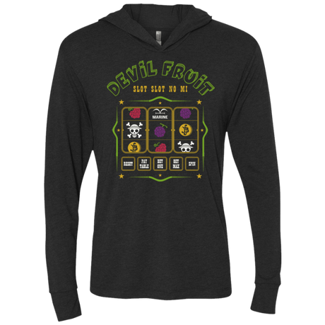 T-Shirts Vintage Black / X-Small Slot slot Triblend Long Sleeve Hoodie Tee