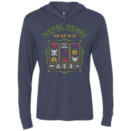 T-Shirts Vintage Navy / X-Small Slot slot Triblend Long Sleeve Hoodie Tee