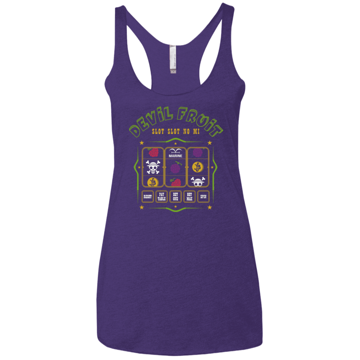 T-Shirts Purple / X-Small Slot slot Women's Triblend Racerback Tank