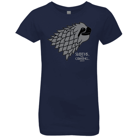 T-Shirts Midnight Navy / YXS Sloths.. are.. co.. Girls Premium T-Shirt