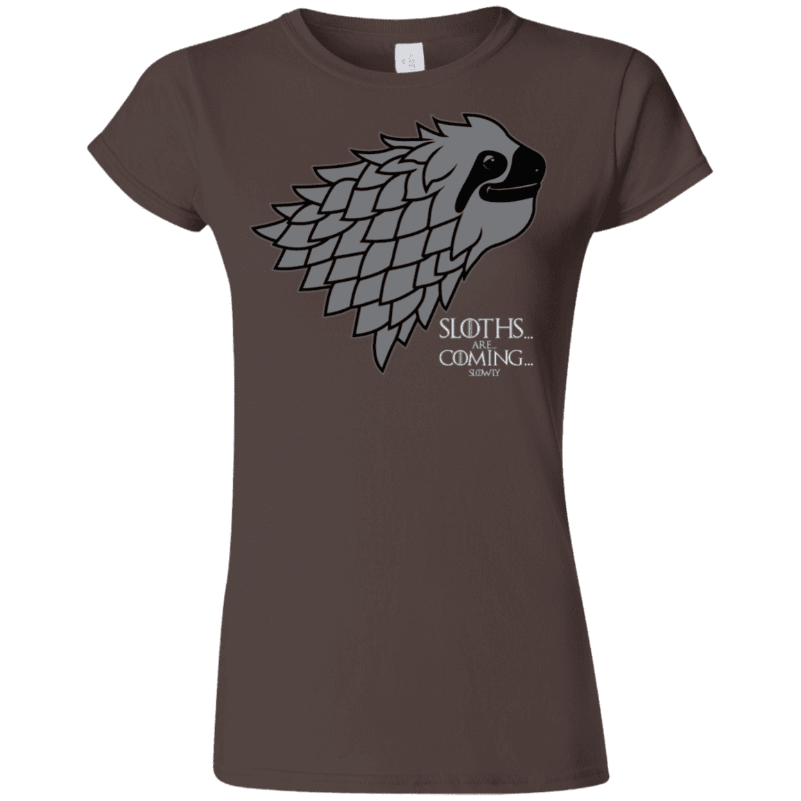 T-Shirts Dark Chocolate / S Sloths.. are.. co.. Junior Slimmer-Fit T-Shirt