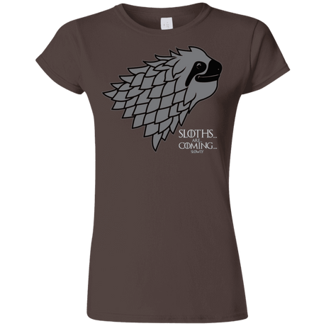 T-Shirts Dark Chocolate / S Sloths.. are.. co.. Junior Slimmer-Fit T-Shirt