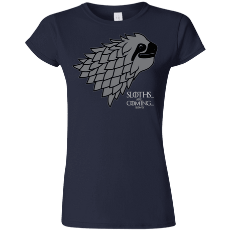 T-Shirts Navy / S Sloths.. are.. co.. Junior Slimmer-Fit T-Shirt