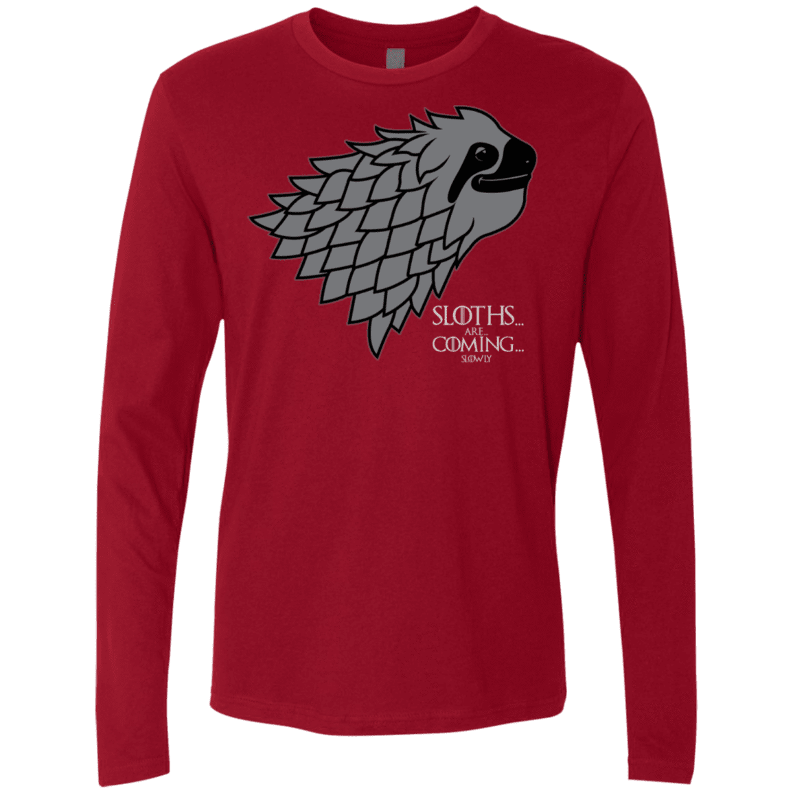 T-Shirts Cardinal / S Sloths.. are.. co.. Men's Premium Long Sleeve