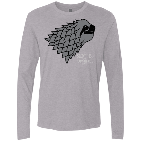 T-Shirts Heather Grey / S Sloths.. are.. co.. Men's Premium Long Sleeve