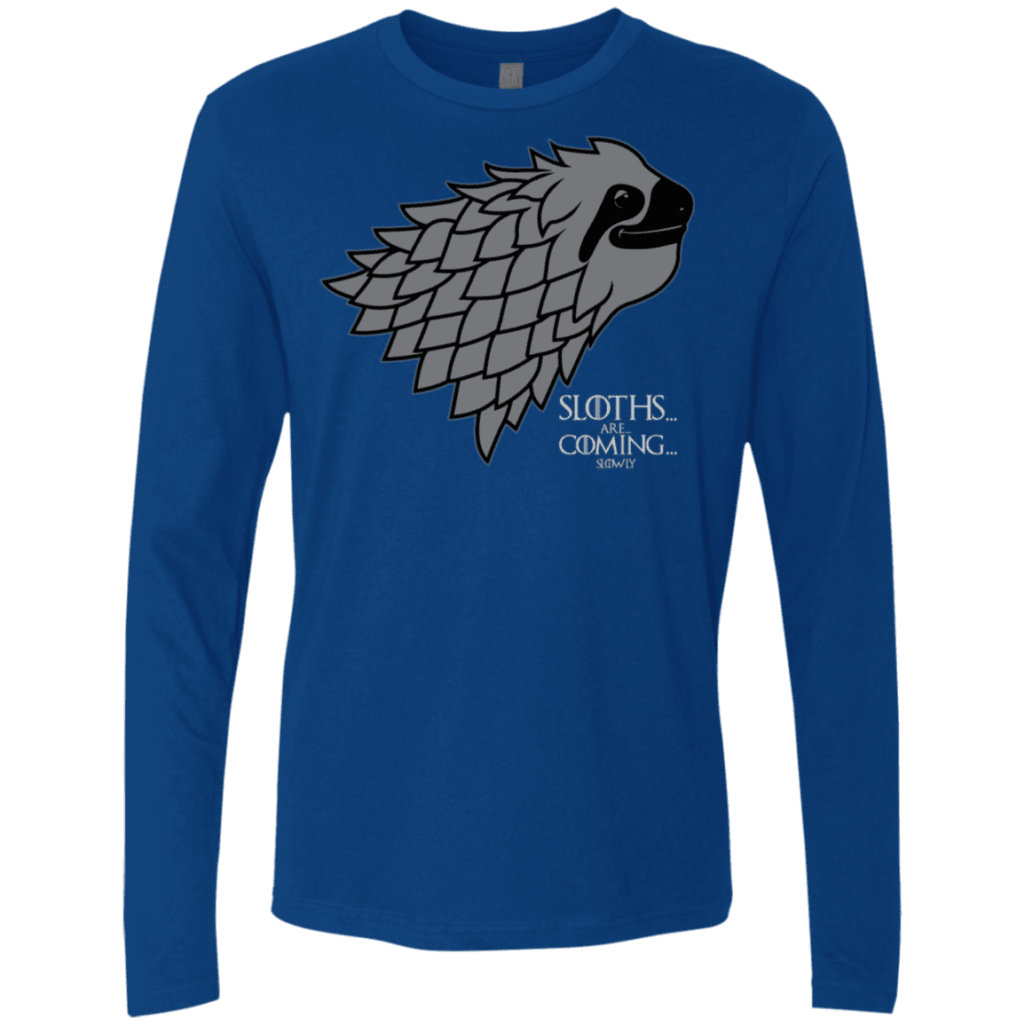 T-Shirts Royal / S Sloths.. are.. co.. Men's Premium Long Sleeve