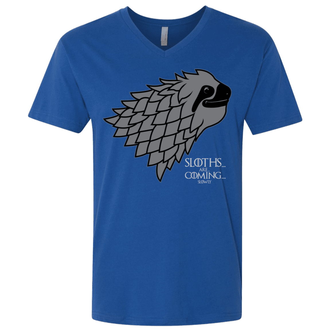 T-Shirts Royal / X-Small Sloths.. are.. co.. Men's Premium V-Neck
