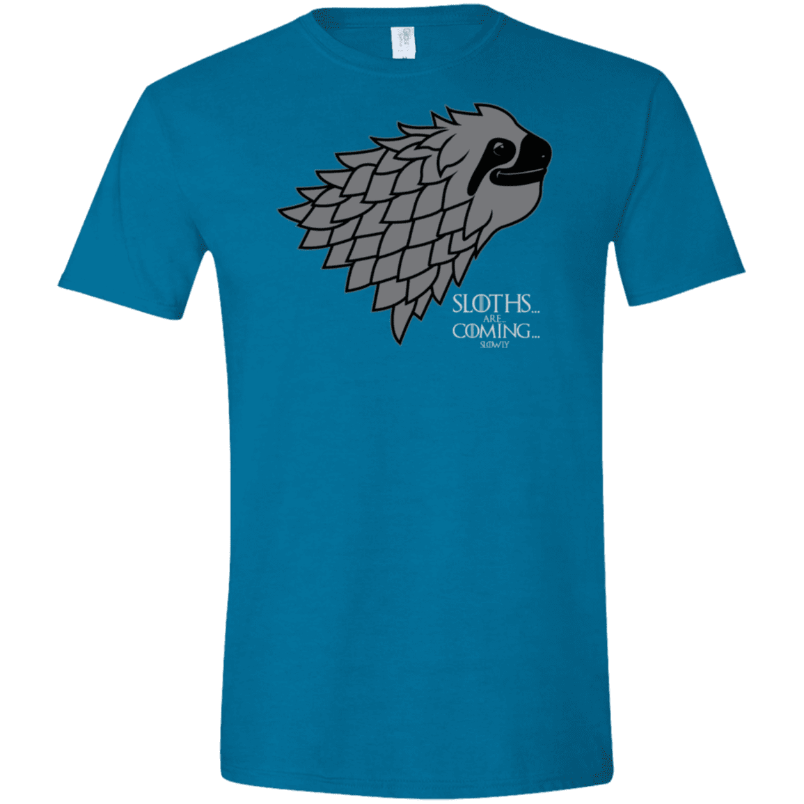 T-Shirts Antique Sapphire / S Sloths.. are.. co.. Men's Semi-Fitted Softstyle