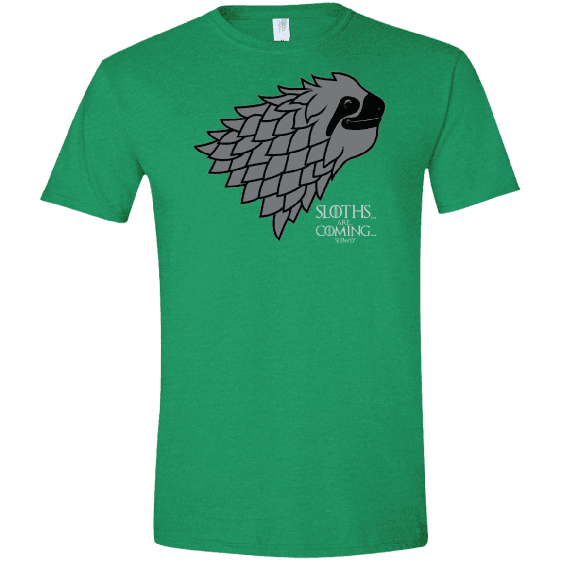 T-Shirts Heather Irish Green / M Sloths.. are.. co.. Men's Semi-Fitted Softstyle
