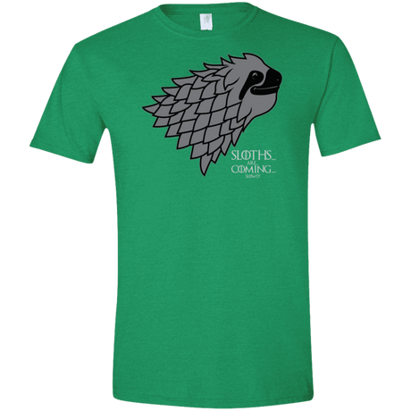 T-Shirts Heather Irish Green / M Sloths.. are.. co.. Men's Semi-Fitted Softstyle