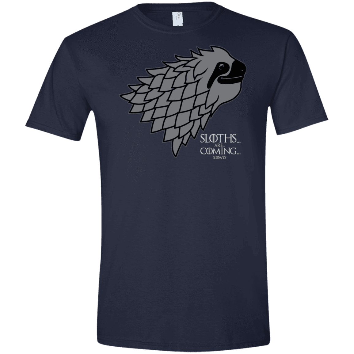 T-Shirts Navy / X-Small Sloths.. are.. co.. Men's Semi-Fitted Softstyle