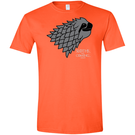 T-Shirts Orange / S Sloths.. are.. co.. Men's Semi-Fitted Softstyle