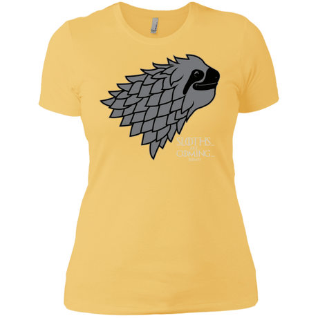 T-Shirts Banana Cream/ / X-Small Sloths.. are.. co.. Women's Premium T-Shirt