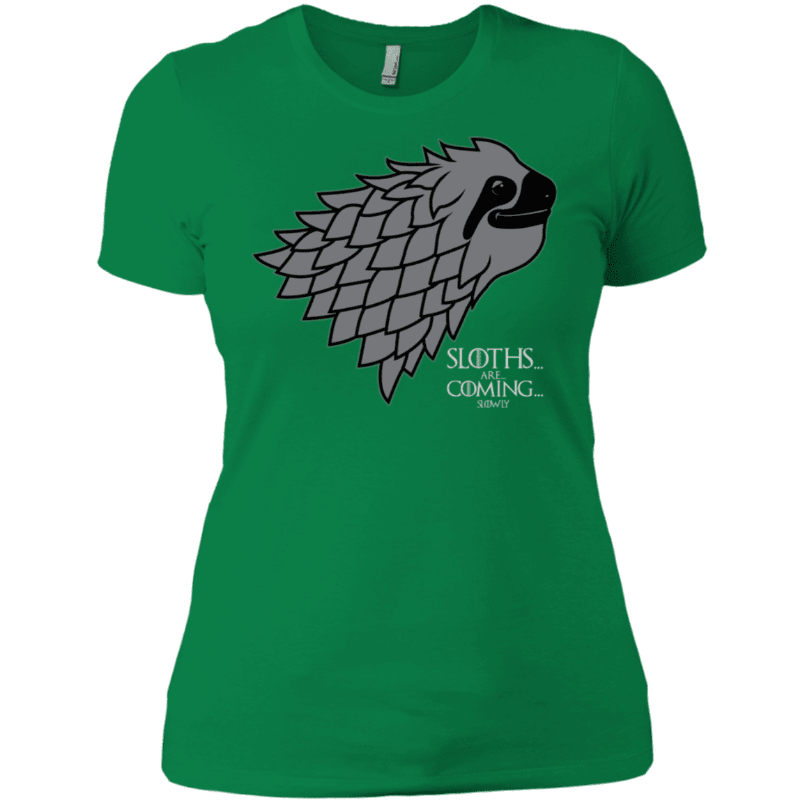T-Shirts Kelly Green / X-Small Sloths.. are.. co.. Women's Premium T-Shirt