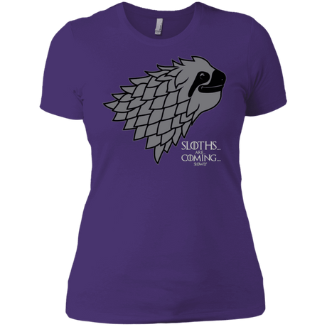 T-Shirts Purple Rush/ / X-Small Sloths.. are.. co.. Women's Premium T-Shirt