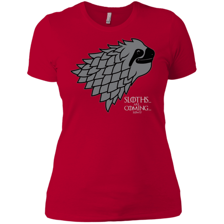 T-Shirts Red / X-Small Sloths.. are.. co.. Women's Premium T-Shirt