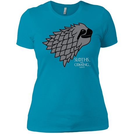 T-Shirts Turquoise / X-Small Sloths.. are.. co.. Women's Premium T-Shirt