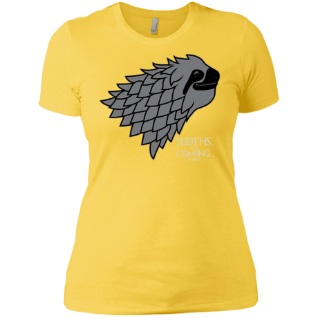 T-Shirts Vibrant Yellow / X-Small Sloths.. are.. co.. Women's Premium T-Shirt