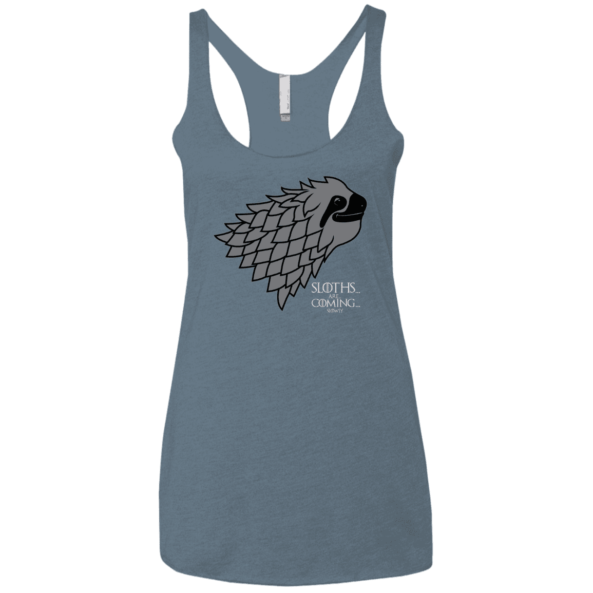 T-Shirts Indigo / X-Small Sloths.. are.. co.. Women's Triblend Racerback Tank