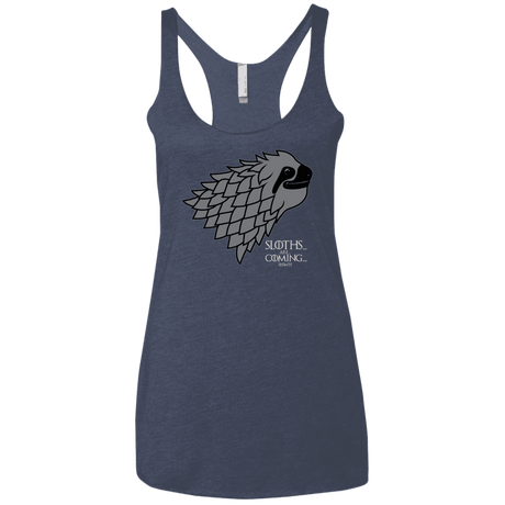 T-Shirts Vintage Navy / X-Small Sloths.. are.. co.. Women's Triblend Racerback Tank